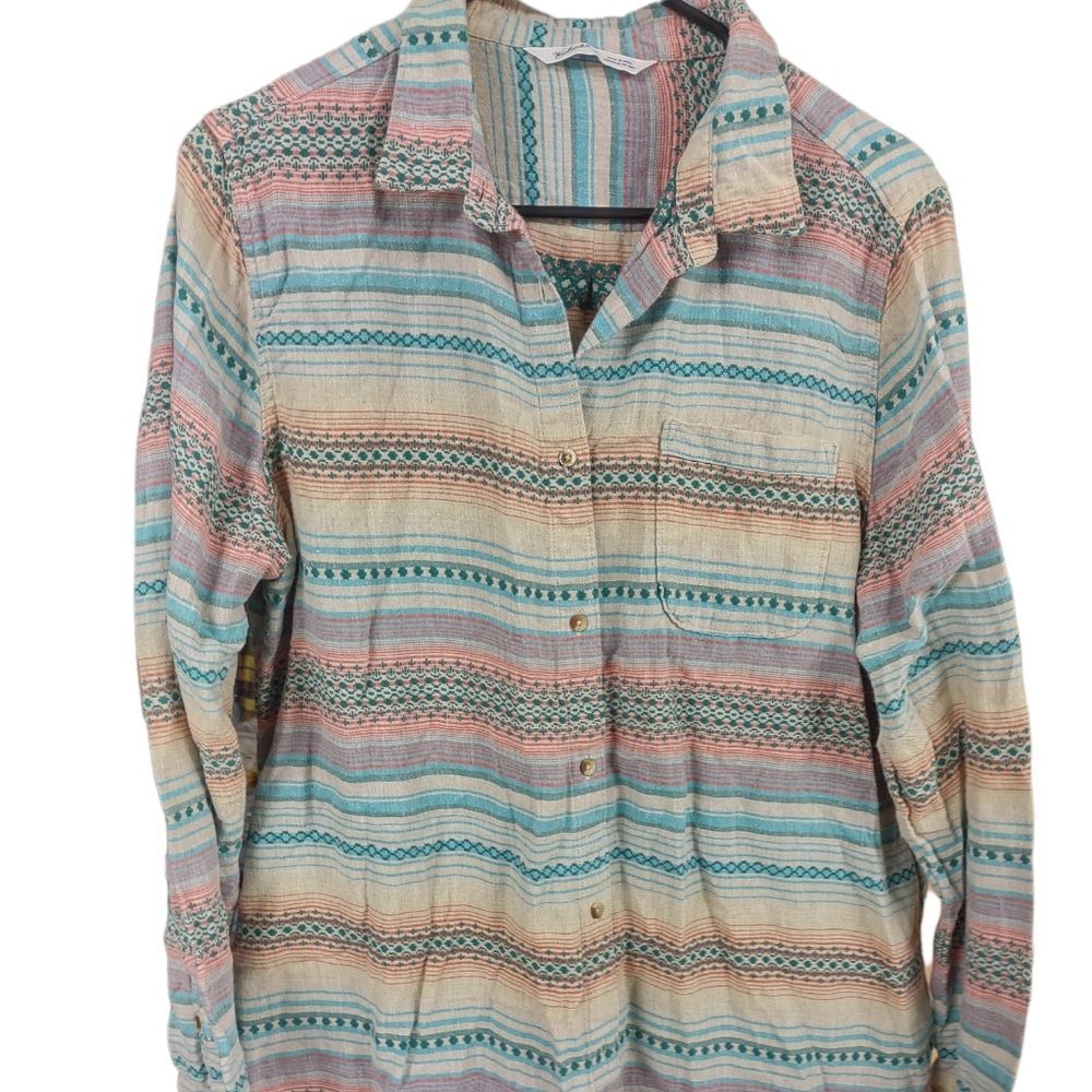 Woolrich Multicolor Striped Button Down Shirt - image 1